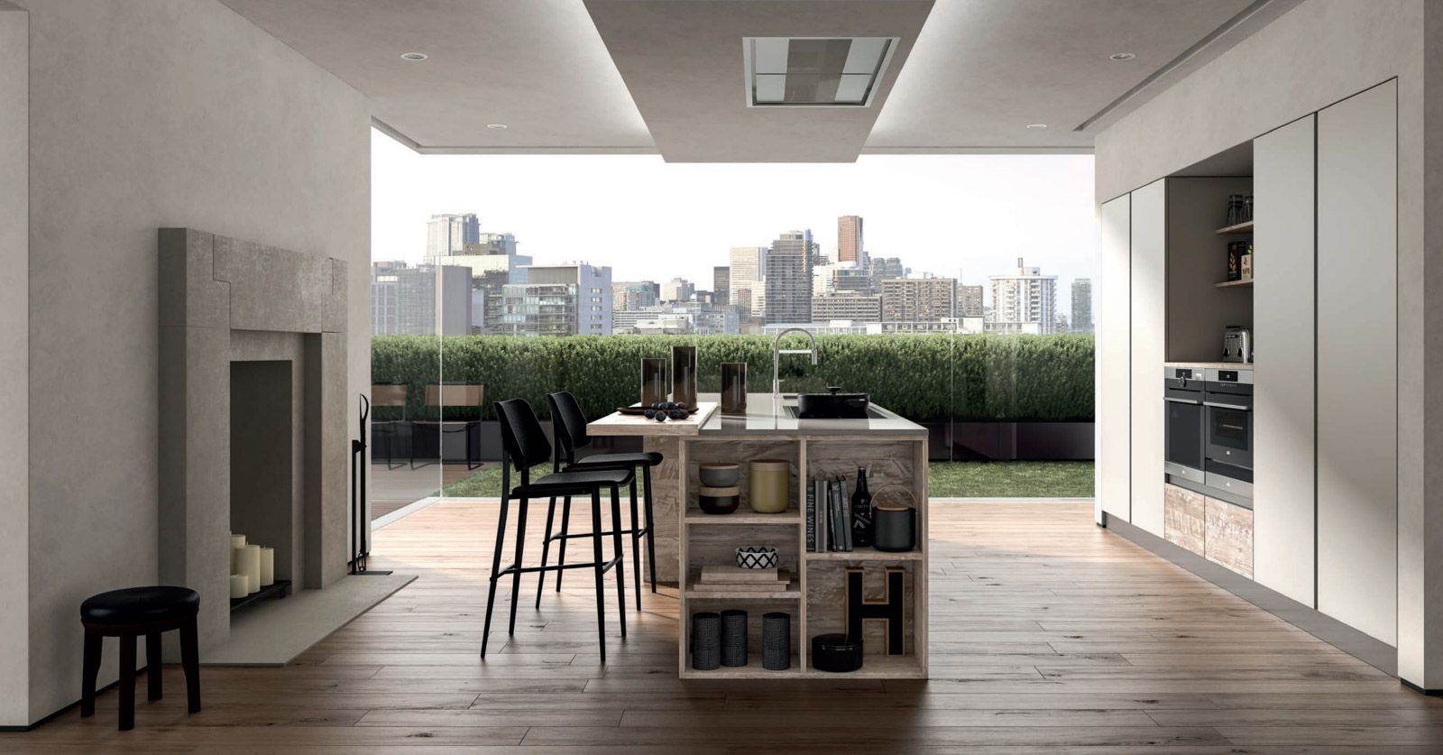 cucine in stile urban a Firenze